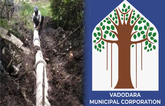 વડોદરા કોર્પોરેશનને મુખ્ય ડ્રેનેજ લાઈન પર સર્જાયેલું ભંગાણ 27 લાખમાં પડ્યું