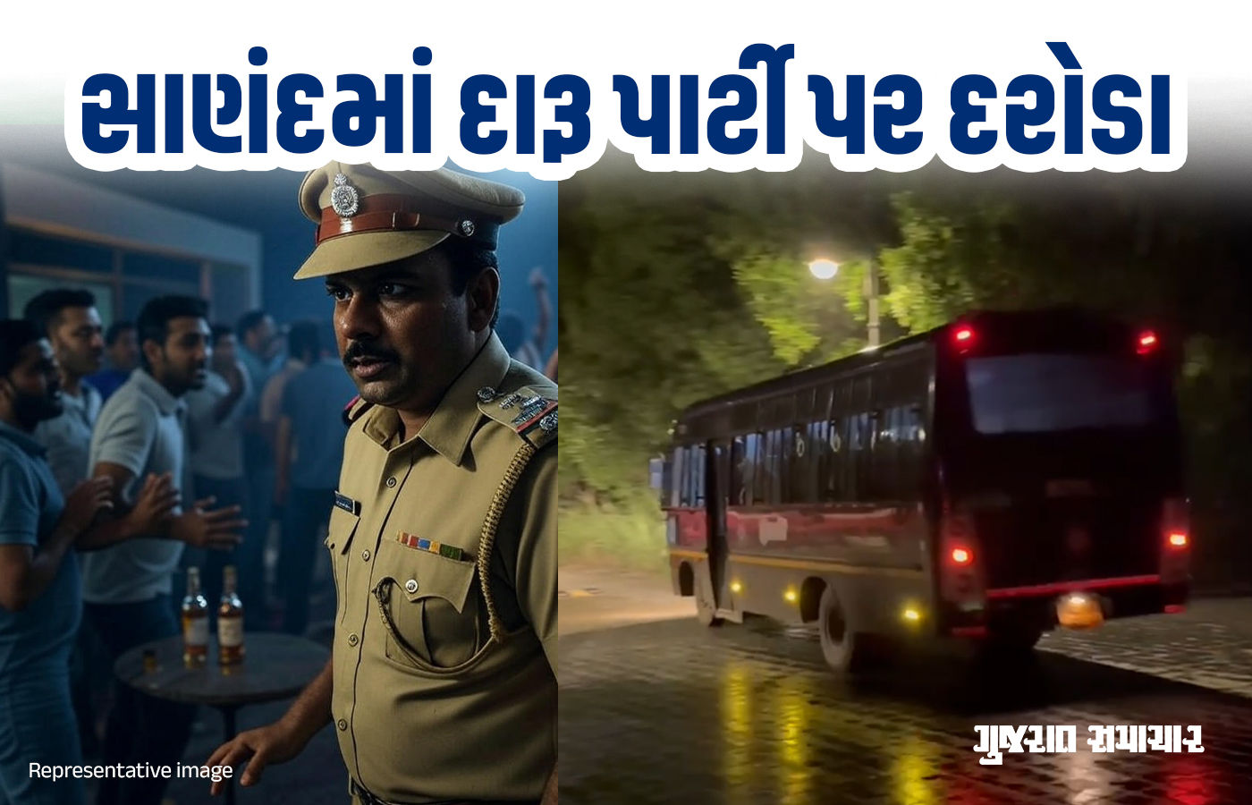 અમદાવાદના સાણંદમાં હાઇપ્રોફાઇલ દારૂની મહેફિલ પર પોલીસ ત્રાટકી, રિસોર્ટમાંથી 100 લોકો ઝડપાયાં