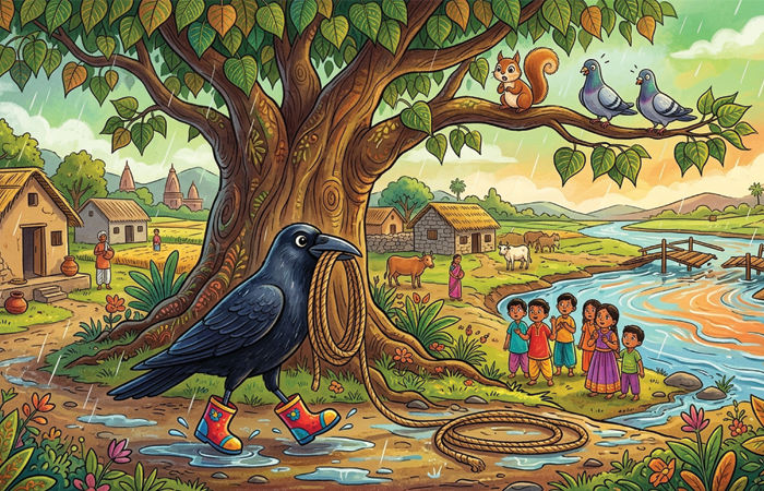 બૂટ પહેરેલો કાગડો : The Crow Wearing Boots