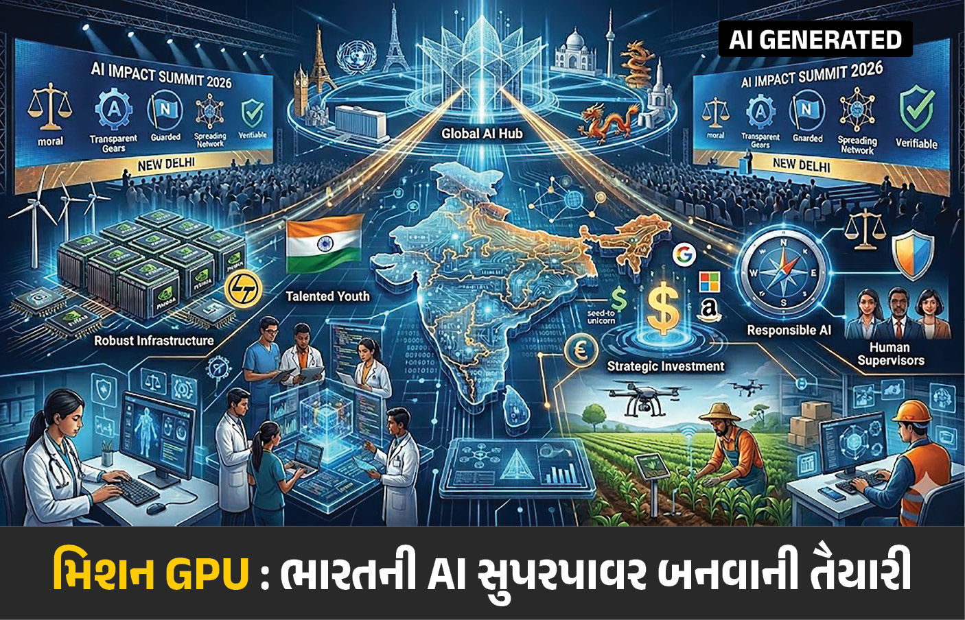 Explainer: AIની દોડમાં મજબૂત સ્થાન હાંસલ કરવા ભારતનું 1 લાખ GPUનું સપનું, જાણો કેવી છે તૈયારી