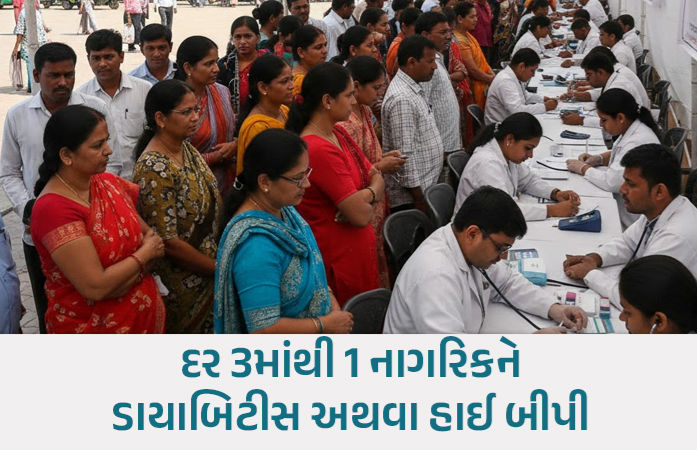 અમદાવાદમાં પહેલીવાર પબ્લિક હેલ્થ સ્ક્રિનિંગ, 2200થી વધુની તપાસમાં 29થી 35% ને ડાયાબિટીસ-બીપી