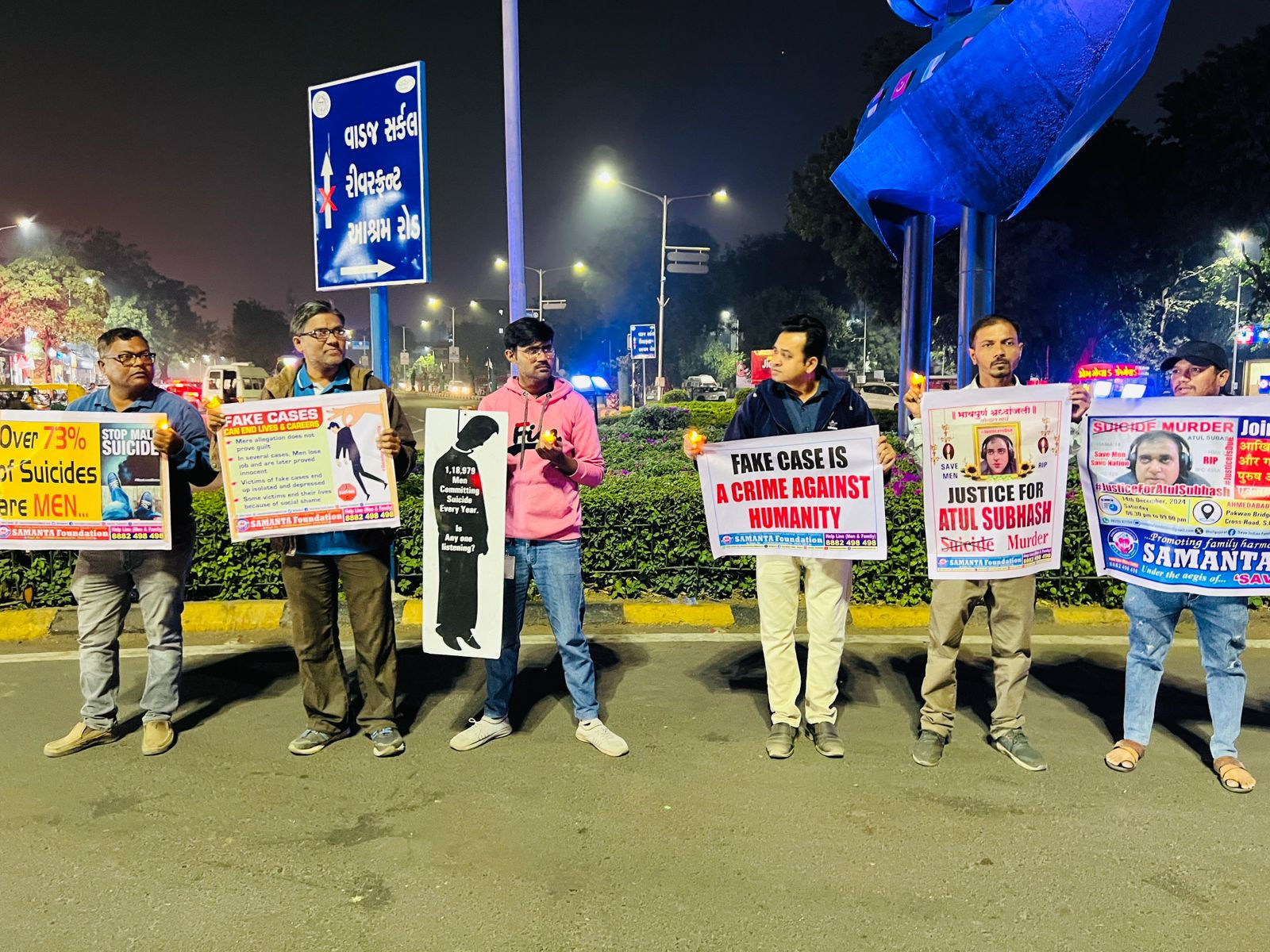‘Justice for Atul Subhash’ rally held in Ahmedabad, seek gender-neutral laws