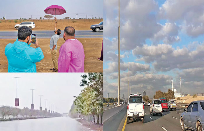 ક્લાઈમેટ ચેન્જની અસર : યુએઈના અગનભઠ્ઠી જેવા રણમાં અચાનક ધોધમાર વરસાદ ખાબક્યો