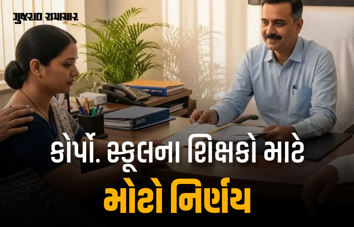 કોર્પોરેશન સ્કૂલના શિક્ષકો પણ હવે ચાલુ નોકરીએ મૃત્યુ પામે તો પરિવારને મળશે 14 લાખની સહાય