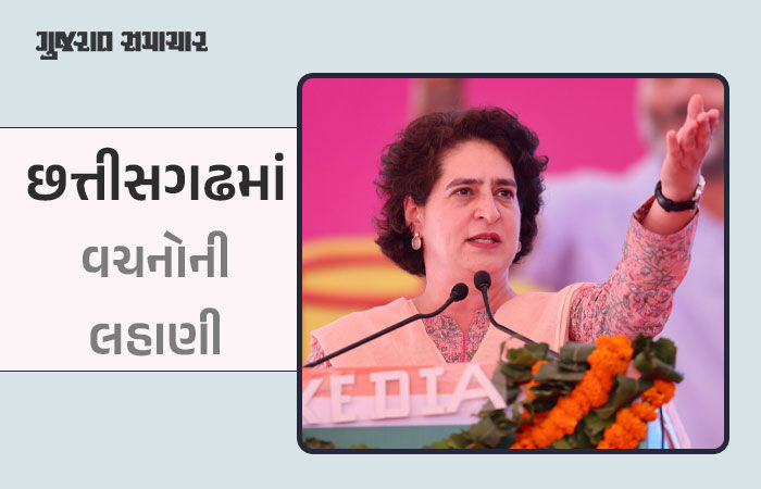 સિલિન્ડર પર 500 રૂપિયાની સબસિડી, 200 યૂનિટ મફત વીજળી; છત્તીસગઢમાં પ્રિયંકા ગાંધીના 8 મોટા વચનો
