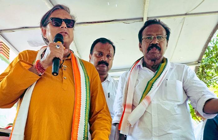 કેરળમાં ચૂંટણી પ્રચાર દરમિયાન શશિ થરૂરના કાફલા પર હુમલો, ગનમેન સાથે ઝપાઝપી