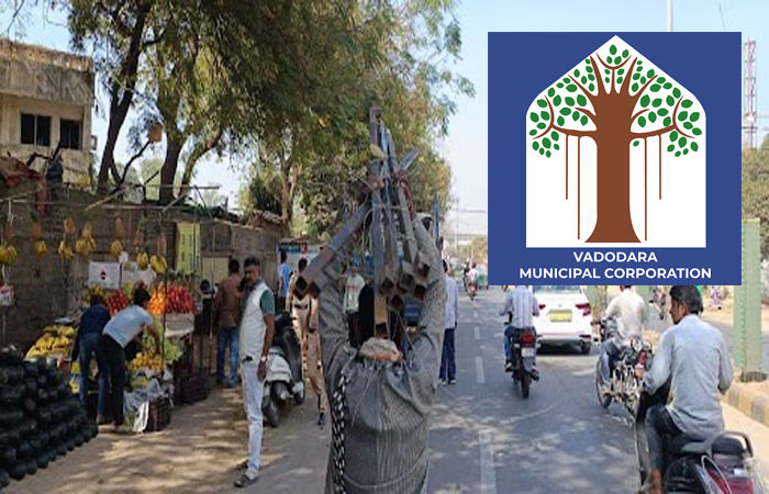 વડોદરામાં ગોરવાથી મધુનગર બ્રિજ સુધીનો રસ્તો પહોળો કરવામાં નડતરરૂપ 30 ઓટલા તોડાયા
