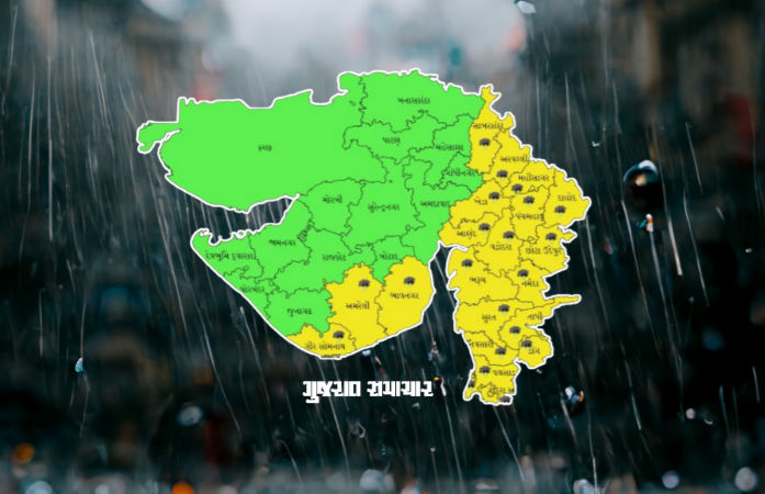 રાજ્યમાં આગામી 6 દિવસ ભારે વરસાદની આગાહી, દક્ષિણ અને ઉત્તર ગુજરાતના જિલ્લાઓમાં ઍલર્ટ