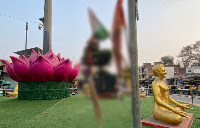 VIDEO | અમદાવાદ: ભાજપના ધારાસભ્યની ઓફિસ પાસે જ રાષ્ટ્રધ્વજનું અપમાન!  દારૂની બોટલો અને ઝાડુ લટકાવતા ખળભળાટ
