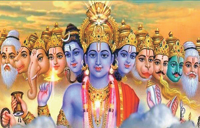 ધાર્મિક પાત્રોનાં વિવિધ મુખારવિંદ                                .