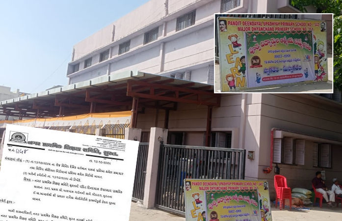 સુરત: શિક્ષણ સમિતિની શાળામાં નોન-વેજ પાર્ટીથી વિવાદ, ઈન્ચાર્જ આચાર્ય સસ્પેન્ડ