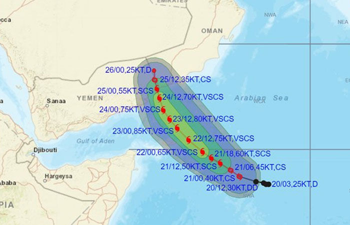 As cyclone ‘Tej’ develops in Arabian Sea, to hit Yemen, Oman