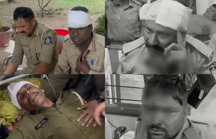 દાંતામાં પોલીસ-ફોરેસ્ટ અધિકારીની ટીમ પર પથ્થર અને તીર-કામઠાંથી હુમલો, 45થી વધુ જવાન ઘાયલ