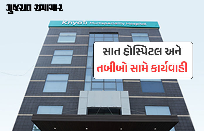 સ્ટેન્ટ કાંડ બાદ ખ્યાતિ સહિત સાત હોસ્પિટલો સસ્પેન્ડ, ચાર તબીબો સામે પણ કાર્યવાહી: એક્શનમાં ગુજરાત સરકાર