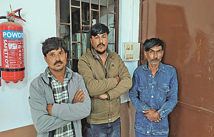 ધ્રાંગધ્રા હાઈવે પરથી બે ગાડીમાંથી 4 બંદૂક અને 41 કારતૂસ સાથે 3 શખ્સ ઝડપાયા