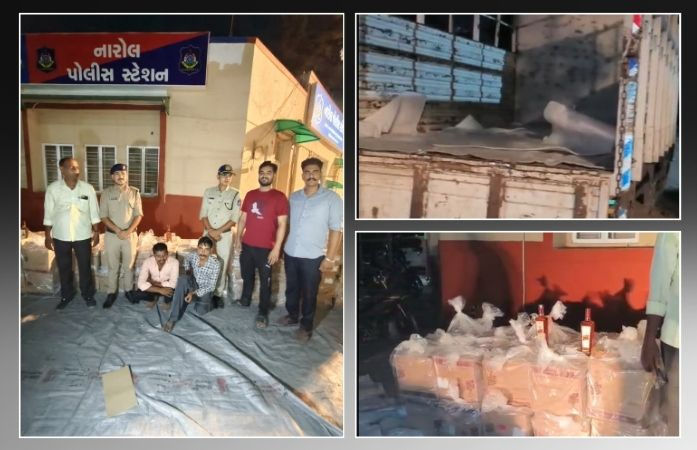 નારોલ પોલીસ ઊંઘતી રહી અને PCBએ રેડ મારી બે આરોપી સાથે લાખો રૂપિયાનો દારુ ઝડપ્યો
