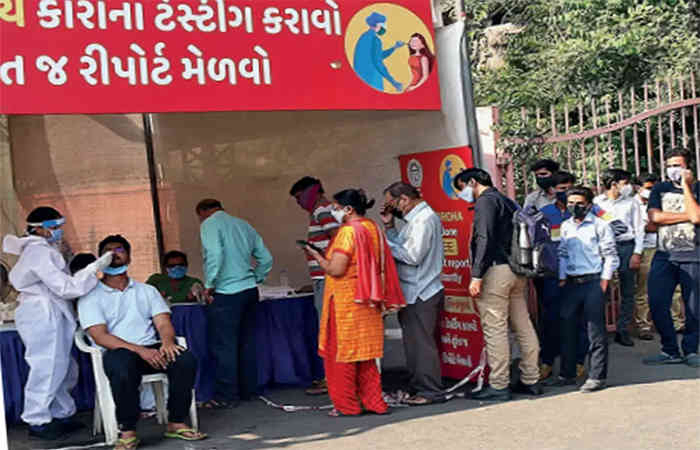 અમદાવાદમાં કોરોનાના નવા 5303 કેસ, 10 સંક્રમિતનાં મોત