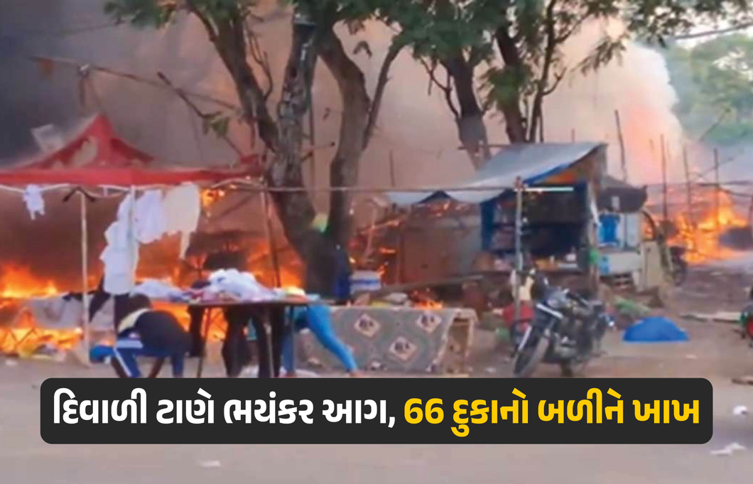 VIDEO: ઝારખંડમાં ફટાકડાની દુકાનોમાં ભયાનક આગ લાગતા નાસભાગ, 66 દુકાનો બળીને ખાખ