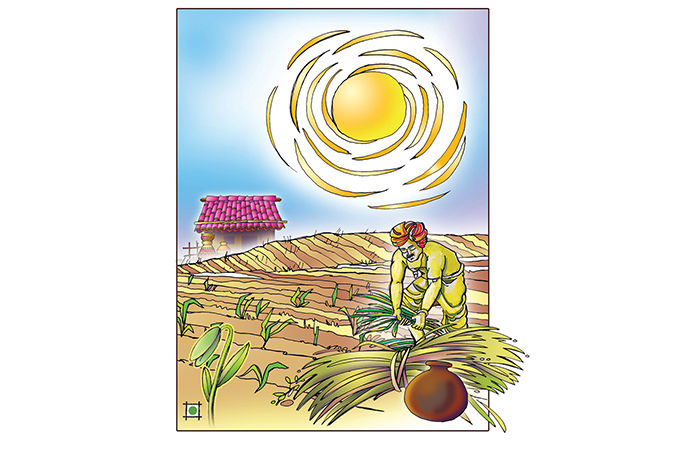 ઑરવવું, ગારવવું અને પાણત                     .