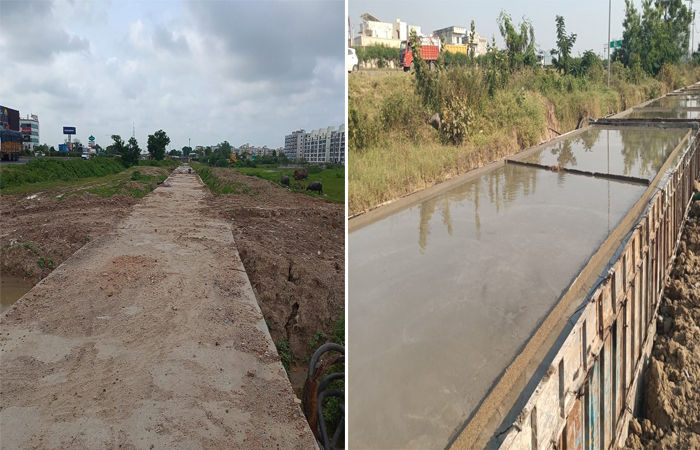 વડોદરામાં હાઇવે તરફથી આવતા વરસાદી પાણી શહેર બહાર વાળવા મ્યુ. કોર્પોરેશનની કામગીરી પ્રગતિ હેઠળ