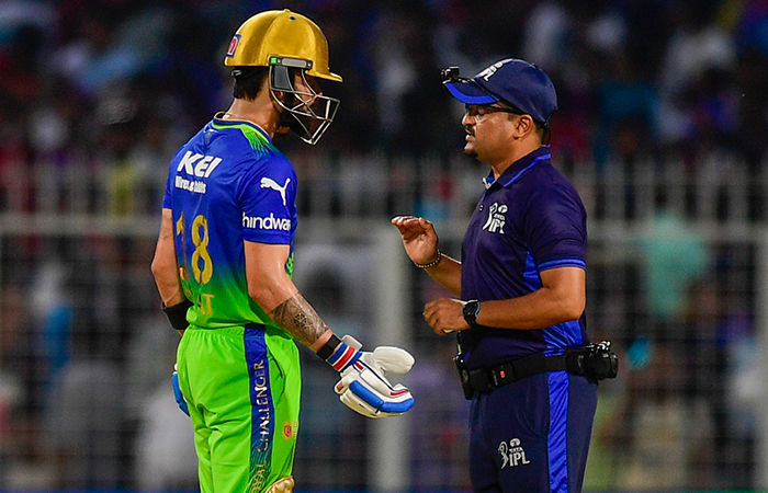 Virat Kohli fined 50% match fee for dissent after dismissal in KKR match