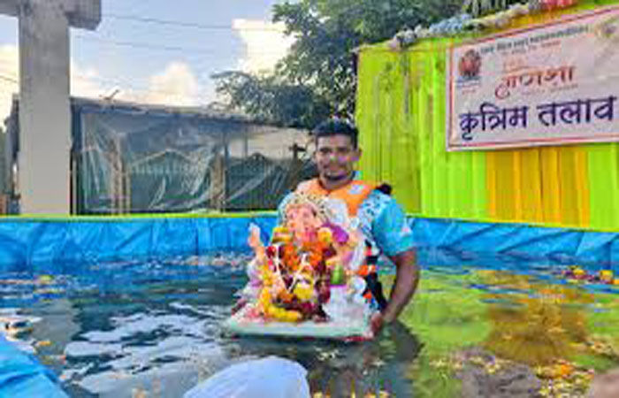 વસઈ વિરારમાં વિસર્જન માટે 108 કૃત્રિમ તળાવોઃ 18 મોબાઈલ વાન