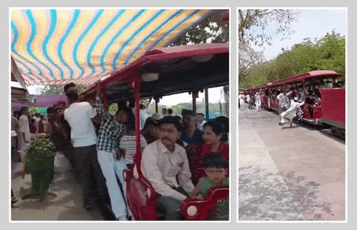 અમદાવાદ: કાંકરિયામાં ચાલુ ટોય ટ્રેનમાં ચડવા જતાં બાળક નીચે પટકાયું, ઈદના દિવસે મોટી દુર્ઘટના ટળી
