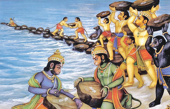 રામાયણનો સેતુબંધ                                  .