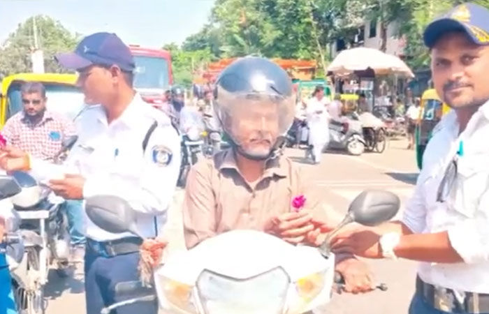Ahmedabad CP makes helmets mandatory for staff