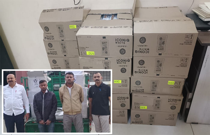 વાપીથી વાહનની બેટરીના પાણીની આડમાં 1248 બોટલ દારૂ મંગાવ્યો