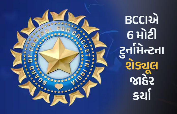 BCCIએ 6 મોટી ટુર્નામેન્ટના શેડ્યૂલ કર્યા જાહેર, જાણો ક્યારથી શરૂ થશે સીઝન