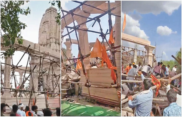 પરભણીમાં મંદિરની છત ધરાશાયી થતાં સાત ભક્તના મોત, 32 ઘાયલ
