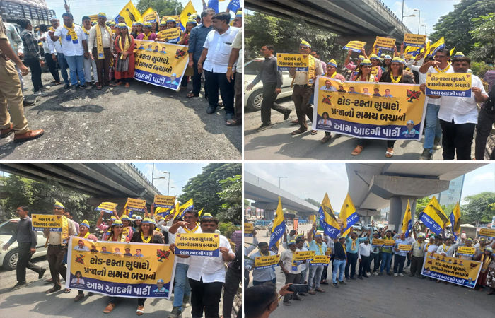 વિકાસના પોકળ બણગાં સાથે ભાજપ શાસકોના રાજમાં સુરત ’ખાડા સિટી’ બની ગયું છે : વિપક્ષ