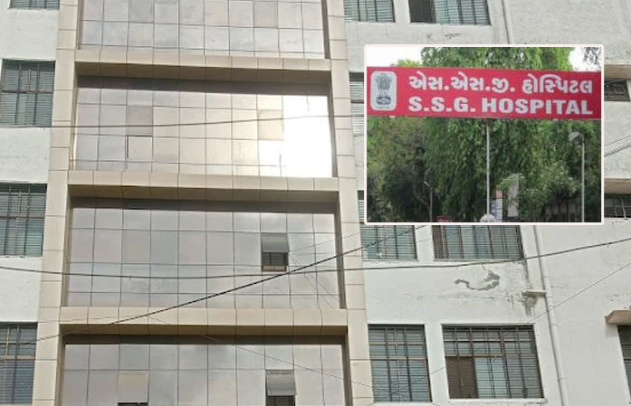 વડોદરાની સયાજી હોસ્પિટલમાં ચોંકાવનારી ઘટના: દર્દીએ પહેલા માળની બારીમાંથી લગાવી છલાંગ