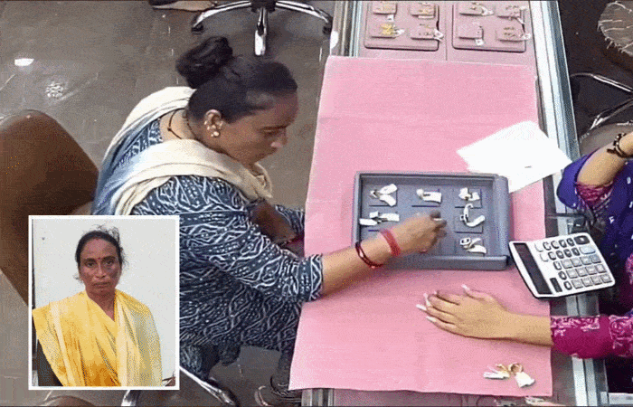 અમદાવાદ: ગ્રાહક બની સોનાના દાગીના ચોરતી શાતિર મહિલાને પોલીસે ઝડપી પાડી, ચાર ચોરીનો ભેદ ઉકેલાયો