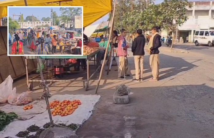 છોટા ઉદેપુર નગરપાલિકાનું દબાણ હટાવ અભિયાન: ઝંડા ચોકથી માણેકચોકનો ગૌરવ પંથ રોડ ખુલ્લો કરાયો