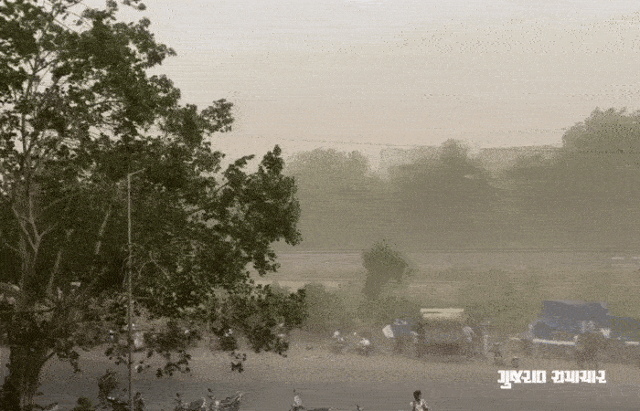 Sudden change in atmosphere for Ahmedabad: dust and hailstorm disrupts routine