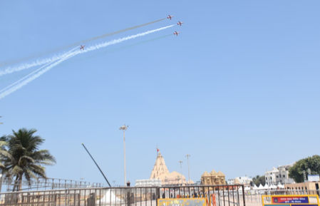 ‘Somnath Amrutparv-2026’ showcases exhibition, air show as PM Modi visits Somnath Temple