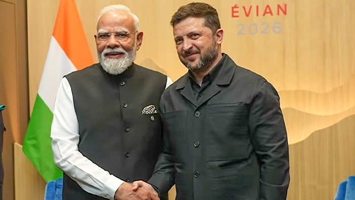 G7 સમિટમાં પીએમ મોદી અને ઝેલેન્સ્કીની બેઠક: યુદ્ધ વચ્ચે વેપાર શરૂ કરવા ઘડાયો પ્લાન!