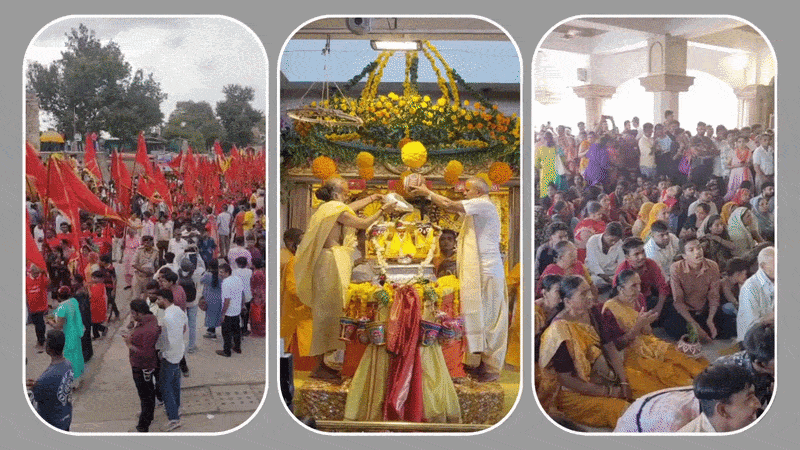 અમદાવાદ: સાબરમતી નદીમાંથી 108 પવિત્ર કળશમાં જળ લાવી ભગવાન જગન્નાથને જળાભિષેક કરાયો