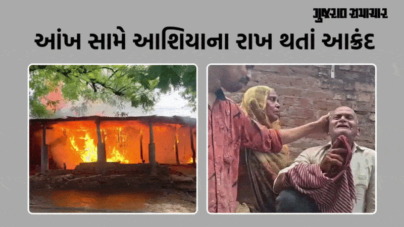 રાખ થઈ ગયા સપના, બોડેલીના પાટણા ગામે ભીષણ આગે છીનવ્યા ત્રણ પરિવારોના આશિયાના
