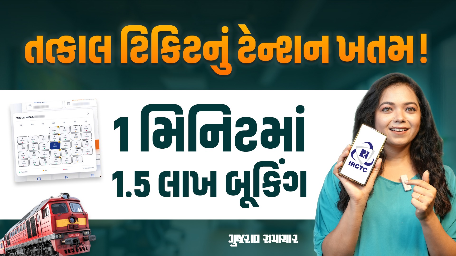 1 મિનિટમાં 1.5 લાખ ટિકિટ થશે બૂક, તત્કાલ ટિકિટ બુક કરનારાઓ માટે મોટી ખુશખબર!