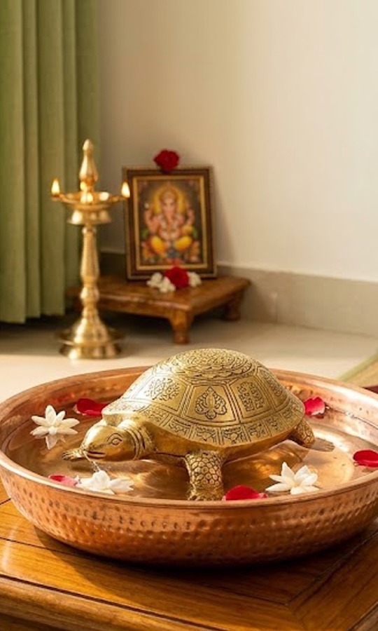 ઘરમાં ધાતુનો કાચબો રાખવાના ફાયદા અને મંત્ર