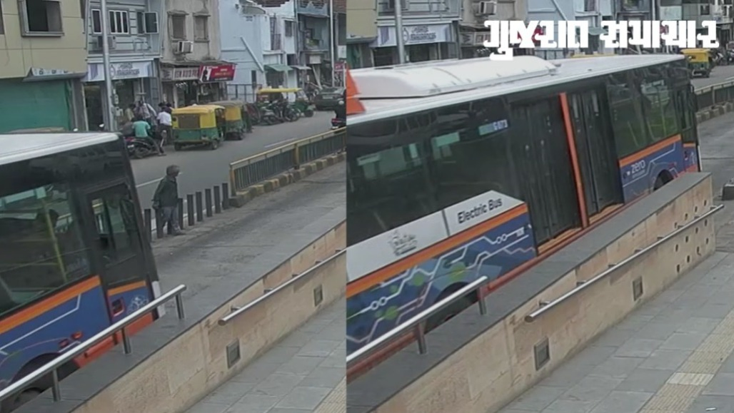 BRTS Bus Hits Pedestrian near Ahmedabad's Astodia, Driver Removed from Duty