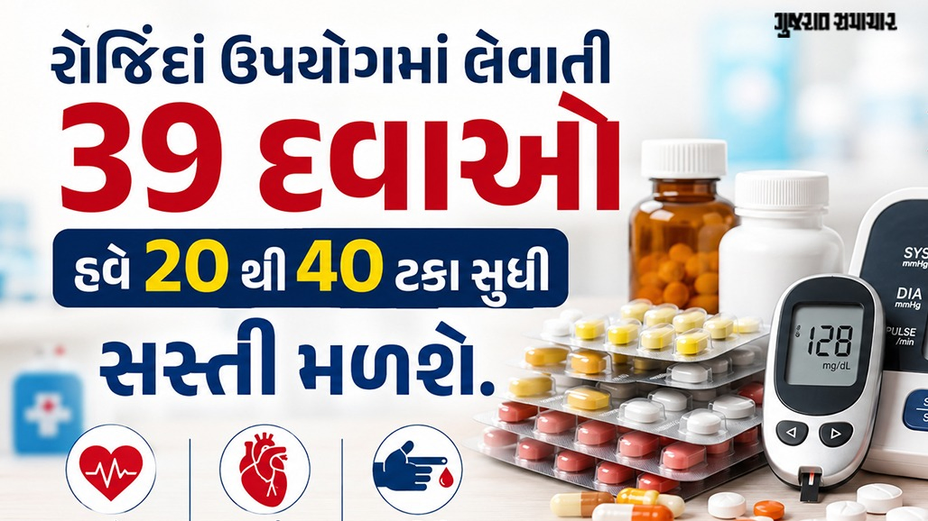 બ્લડ પ્રેશર, હાર્ટથી લઈને ડાયાબિટીસ સુધી, રોજિંદા ઉપયોગમાં લેવાતી 39 આવશ્યક દવાઓની કિંમત સરકારે નક્કી કરી