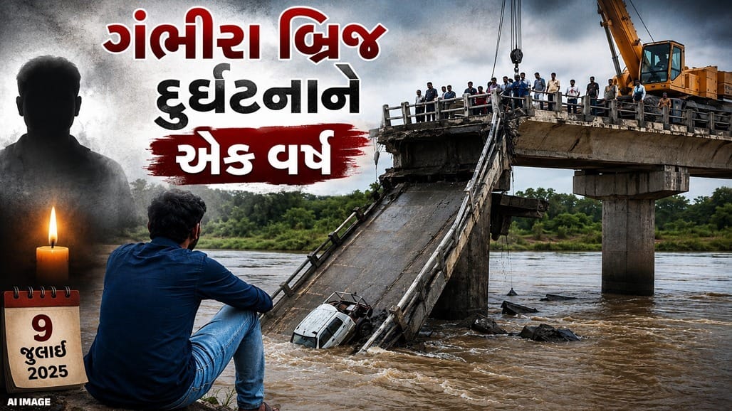 ગંભીરા બ્રિજ દુર્ઘટનાને એક વર્ષ: નરસિંહપુરાનો યુવાન હજી લાપતા!