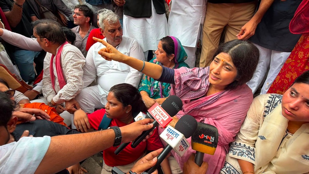 Dimple Yadav Detained During March to Jantar Mantar, SP Alleges