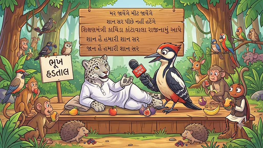 કોકરોચના સમર્થનમાં પહાડીના રહેવાસી શાન દીપડાએ ભૂખ હડતાલ શરૂ કરી