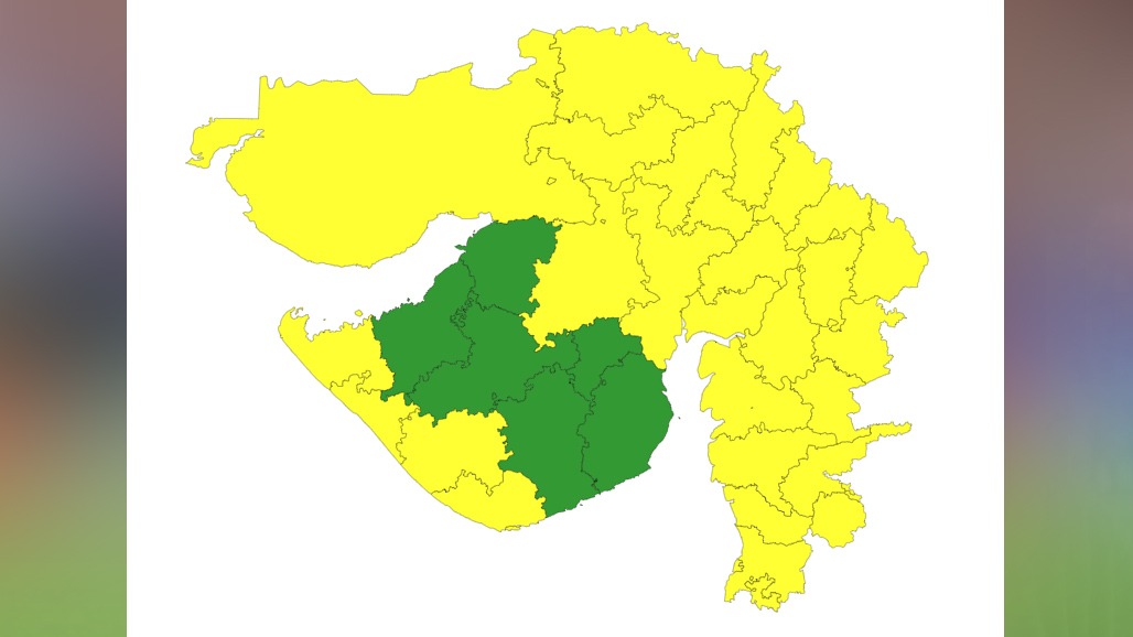 5 જિલ્લા સિવાય તમામ ગુજરાતમાં વરસાદનું યલો એલર્ટ