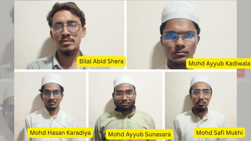 Five More Jaish-e-Mohammed Terror Suspects Apprehended in Patan; ATS Uncovers Failed Test Blast Plot